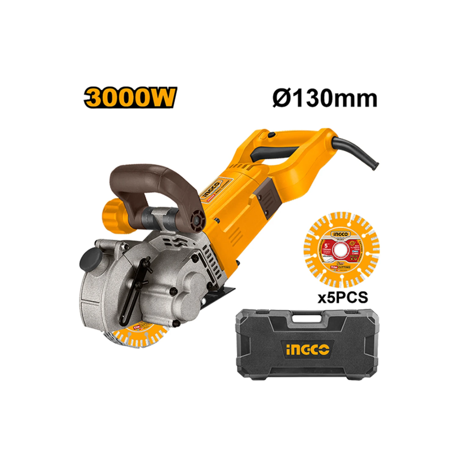 Acanaladora + 5 discos 3000W 7000RPM