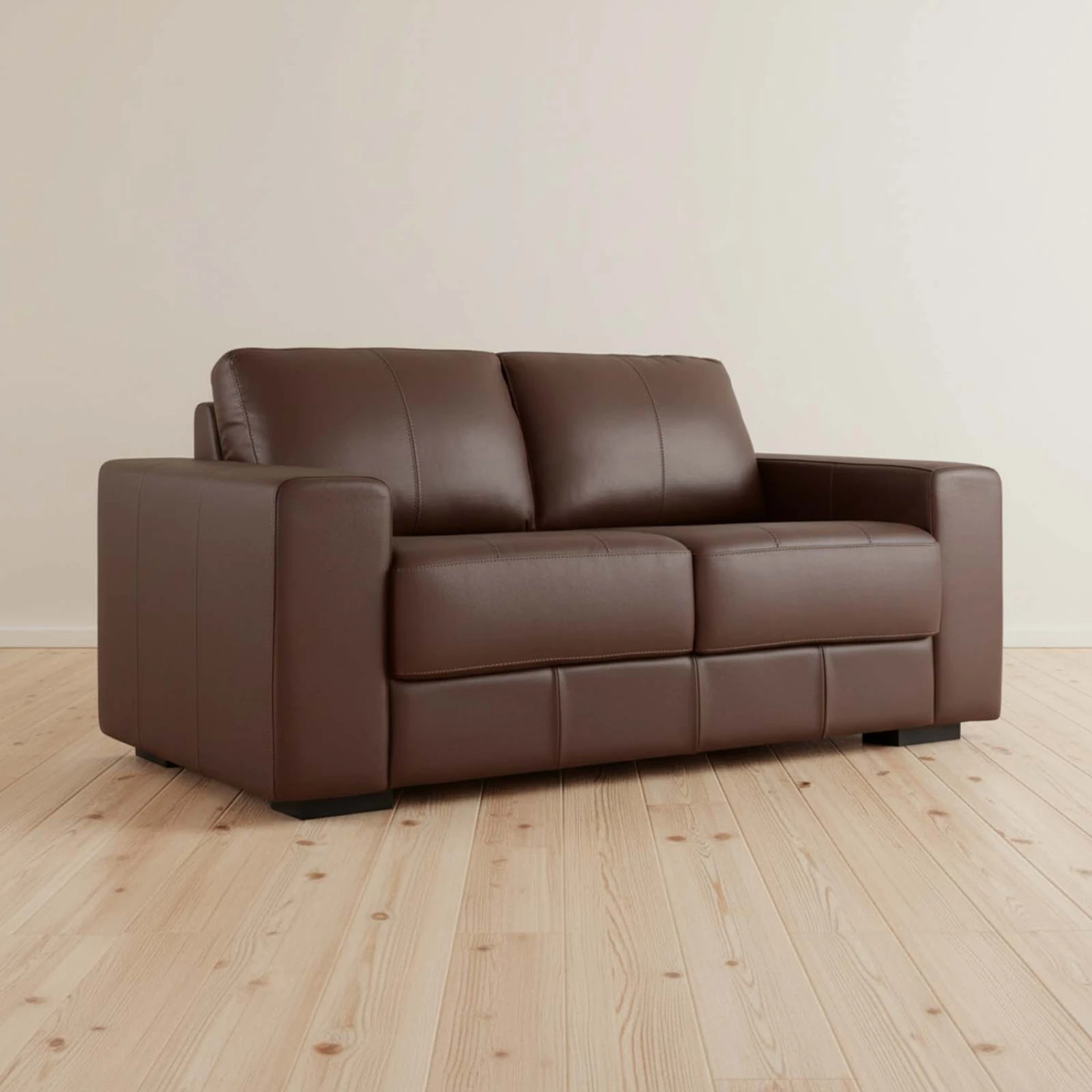 SILLÓN - 3 CUERPOS CUERO-100-NATURAL NATURAL
